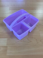 Lavender Plastic Storage Caddy