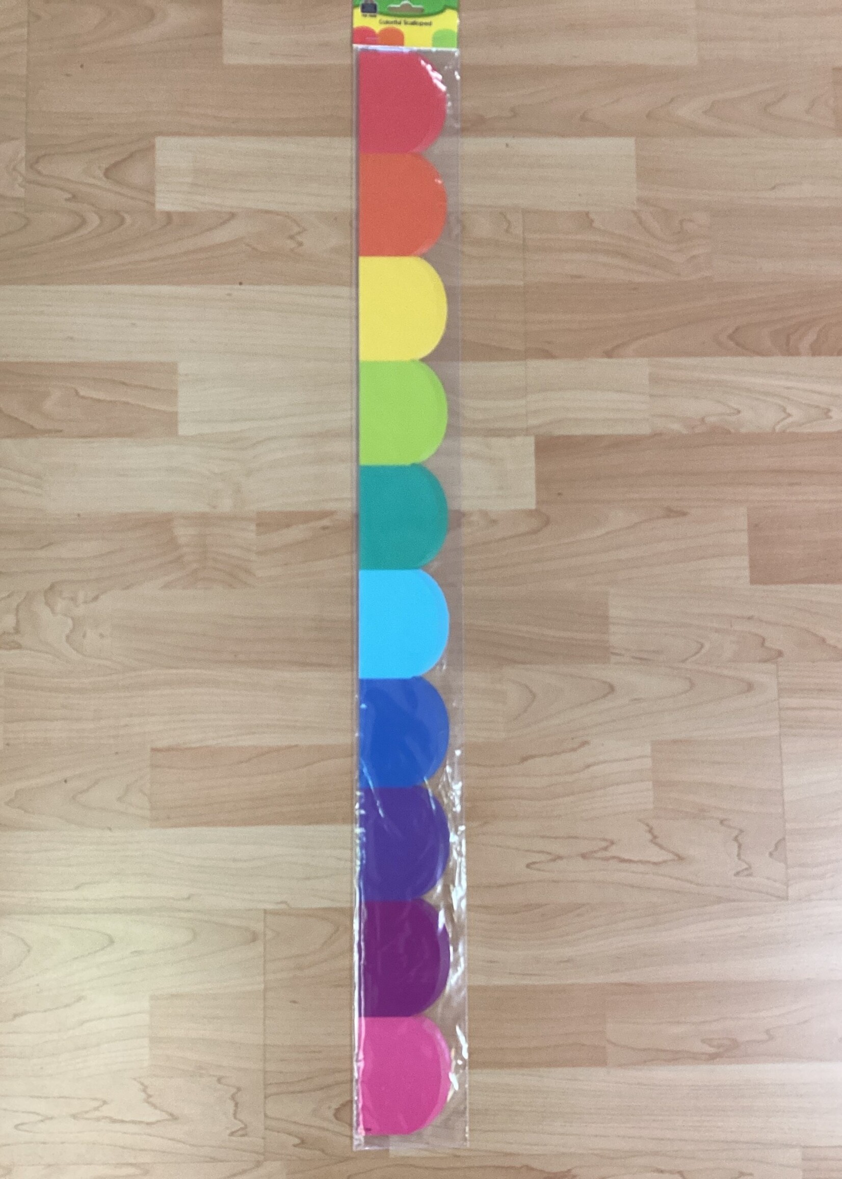 Colorful Rainbow Scalloped Border 35’