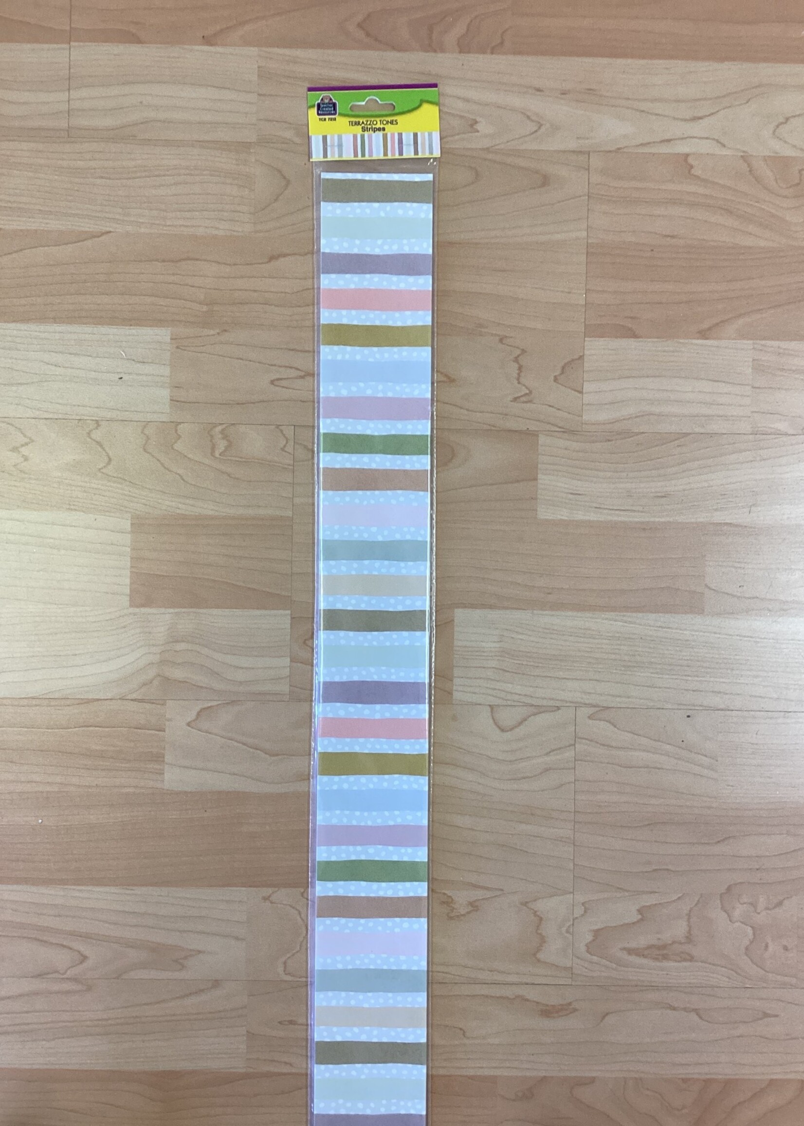 Terrazzo Tones Striped Straight Border 35’