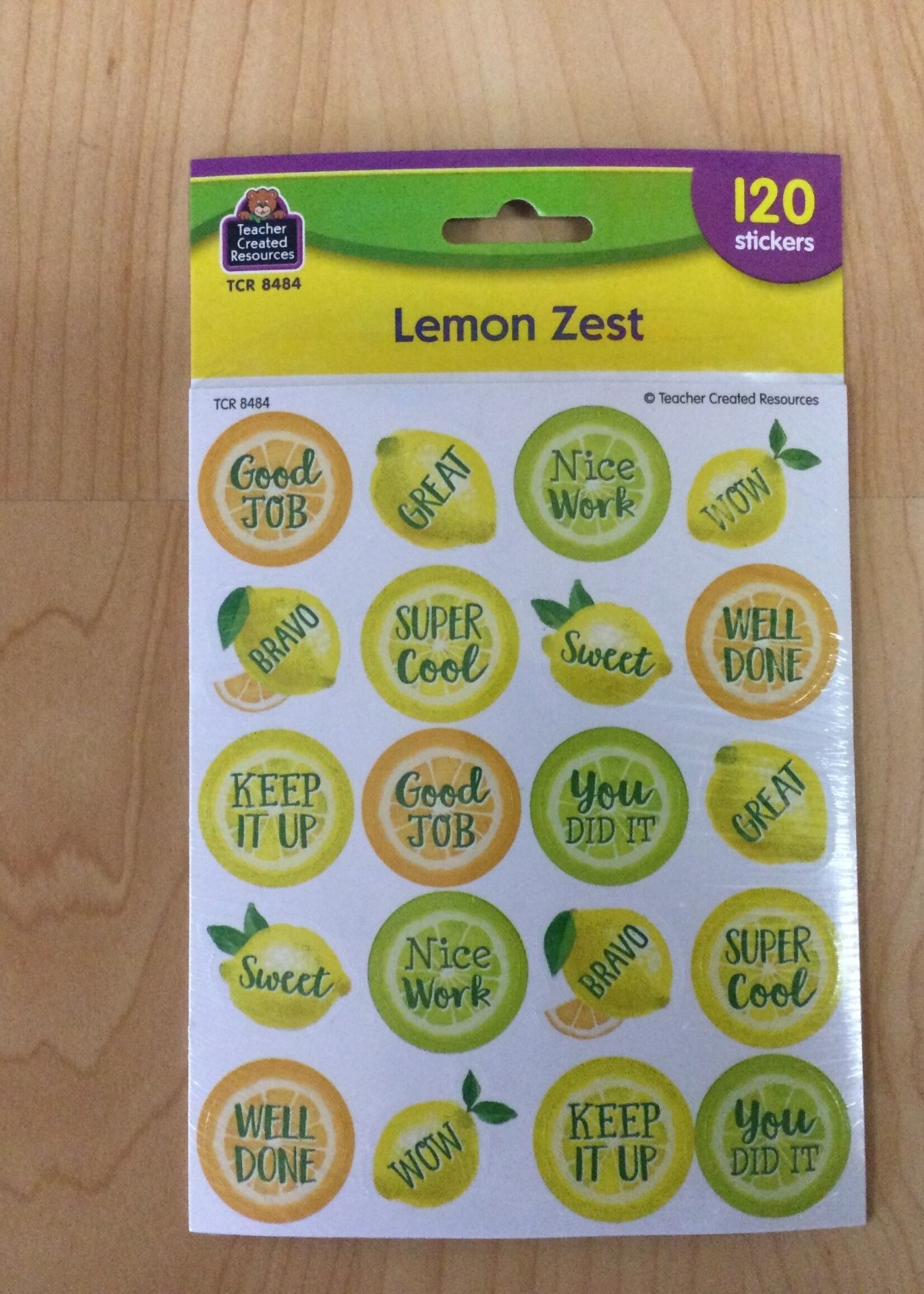Lemon Zest Stickers Lemon Zest Stickers 120pc