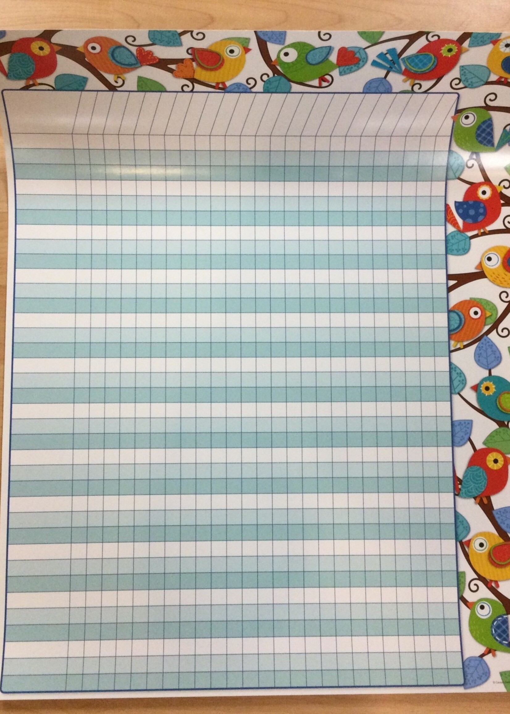 Boho Birds Incentive Chart