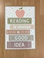 Terrazzo Tones Reading is Always a Good Idea Poster