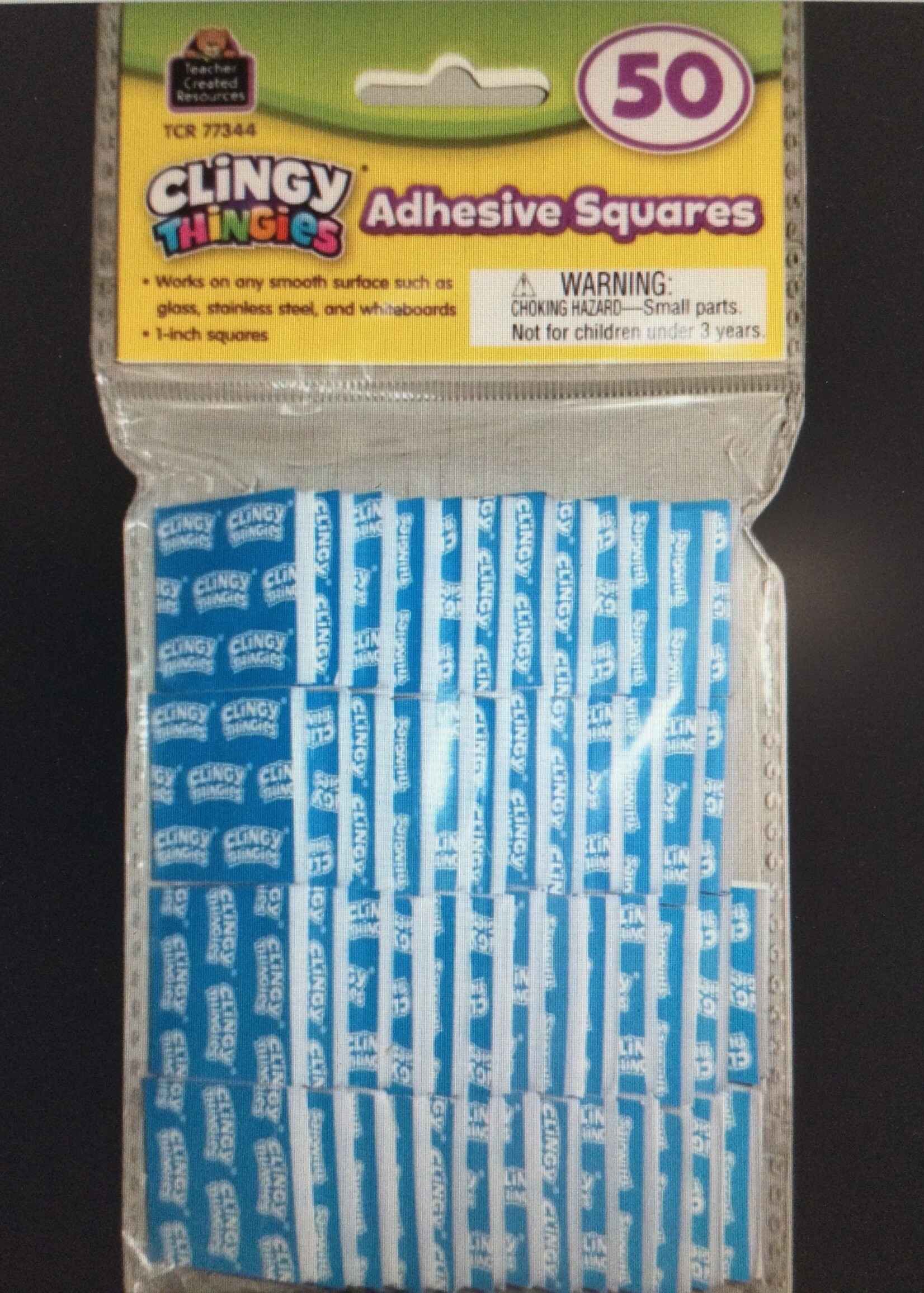 Clingy Thingies Adhesive 1" Squares 50pk