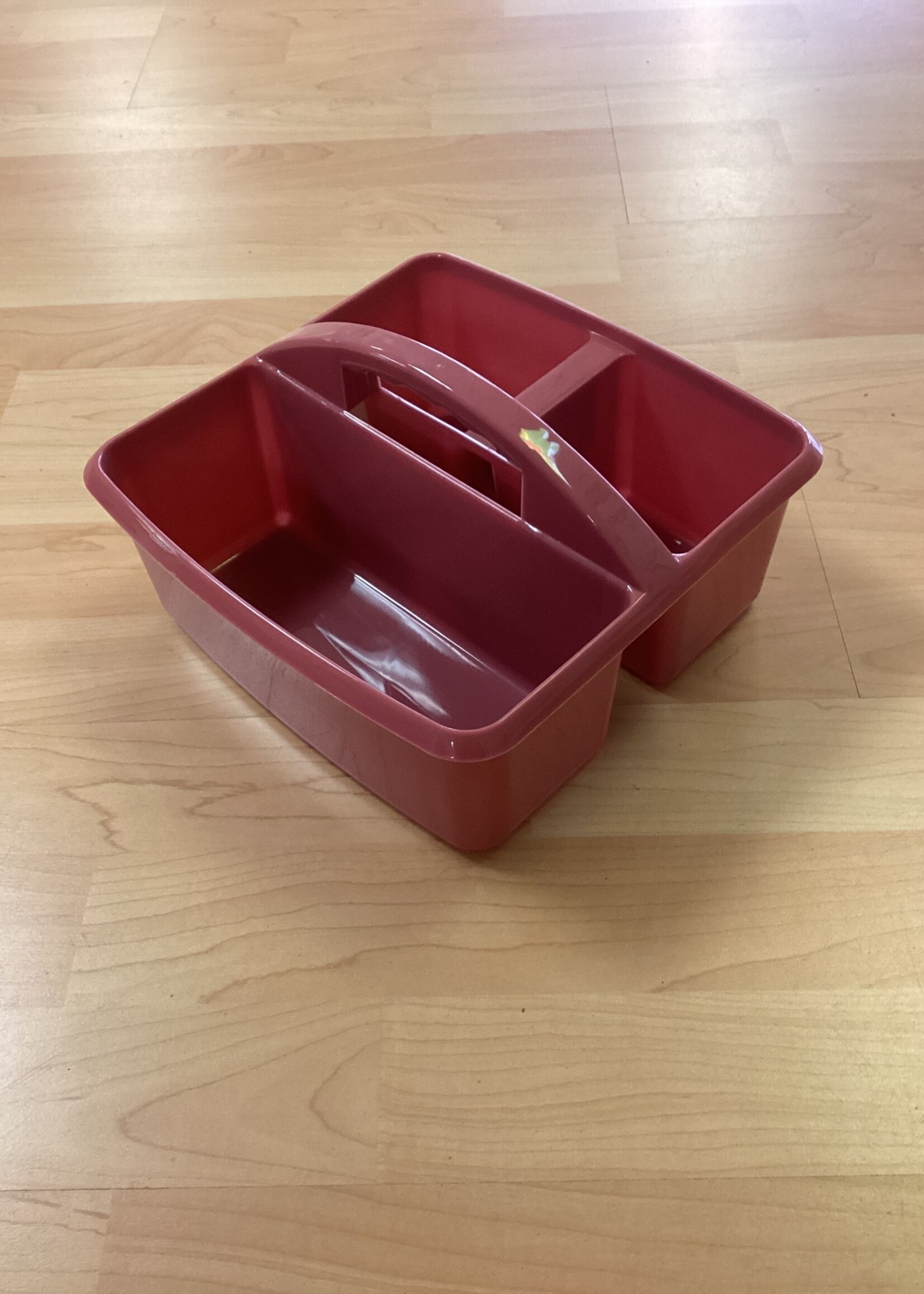 Deep Rose Plastic Storage Caddy