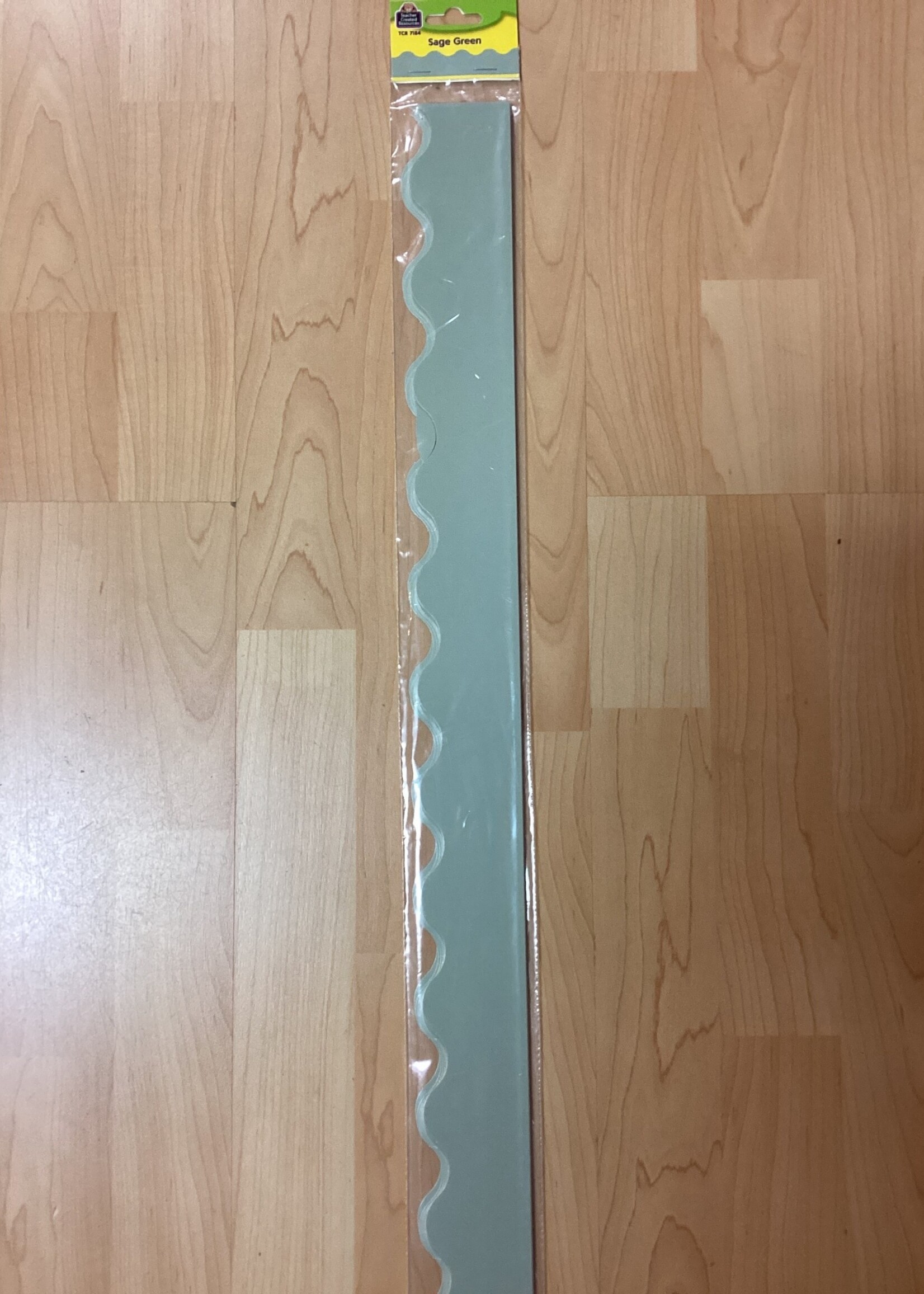 Sage Green Scalloped Border 35'