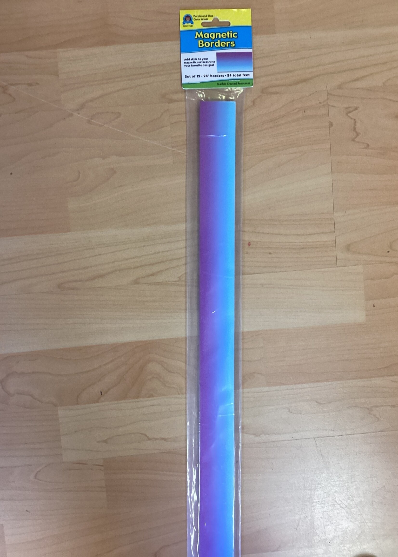 Purple and Blue Color Wash Magnetic Border 24'