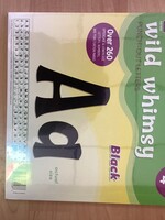 Wild Whimsy 4" Black Letters 260pc