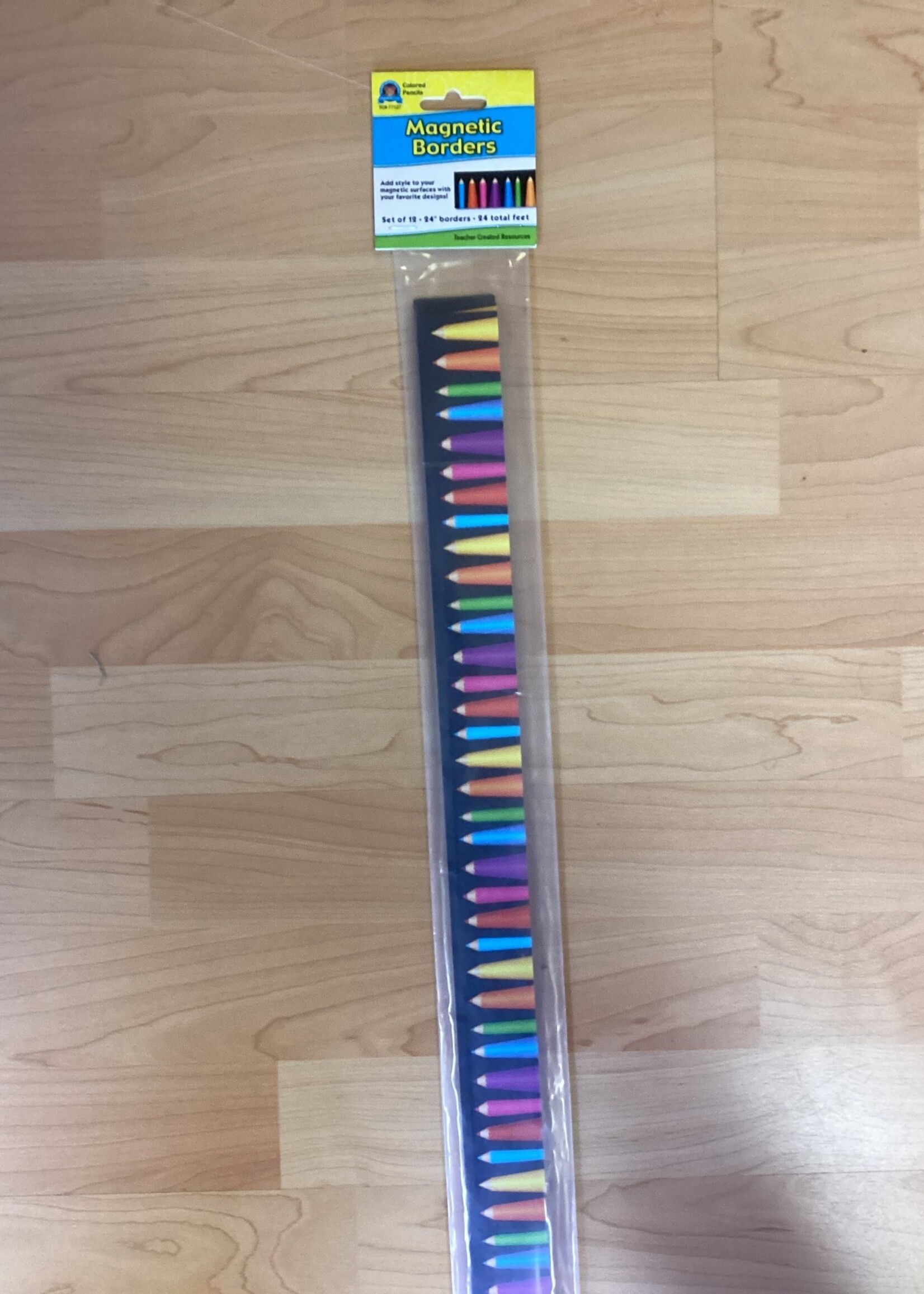 Colored Pencils Magnetic Border 12pc