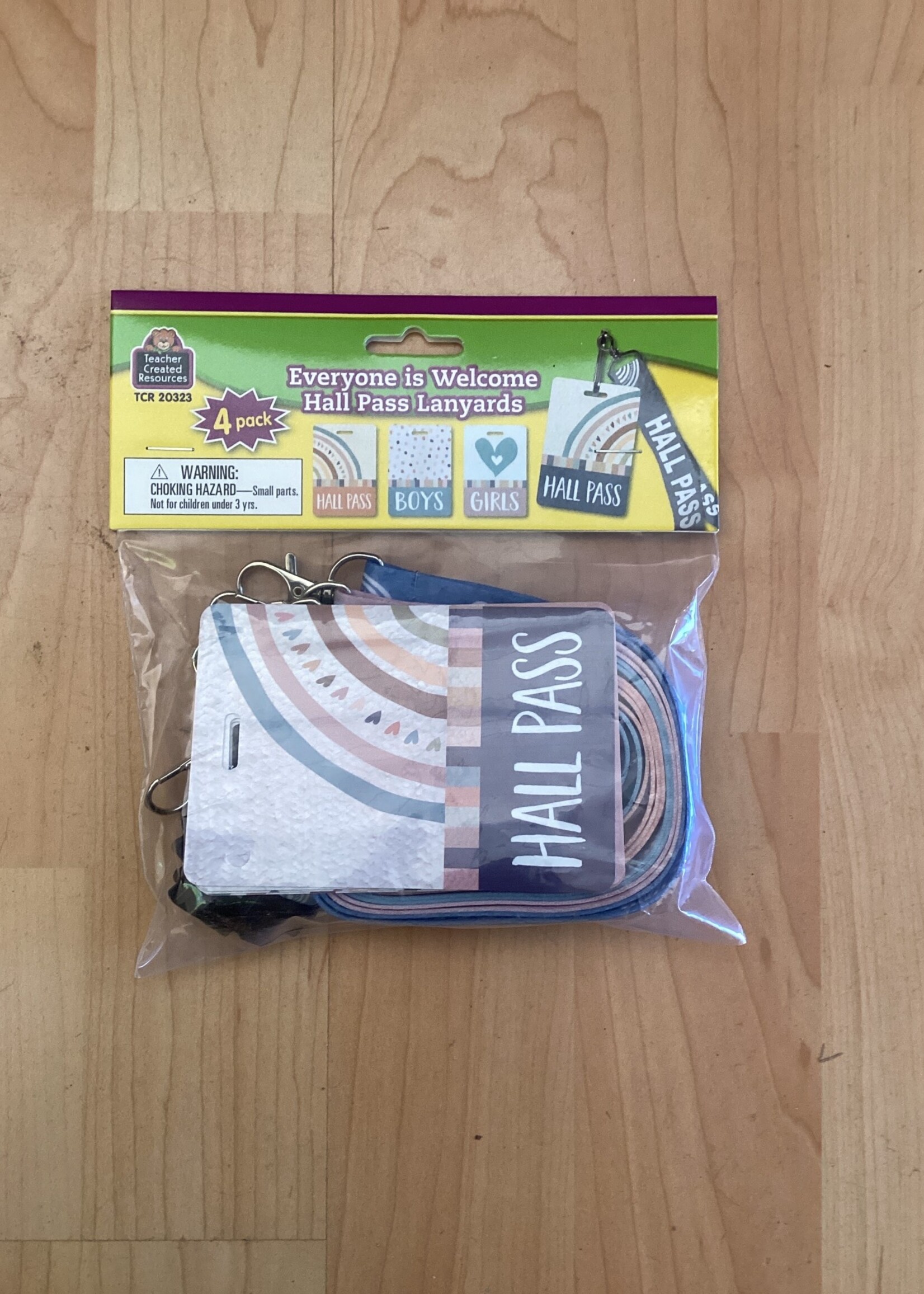 Everyone is Welcome Hall Pass Lanyards Set of 4