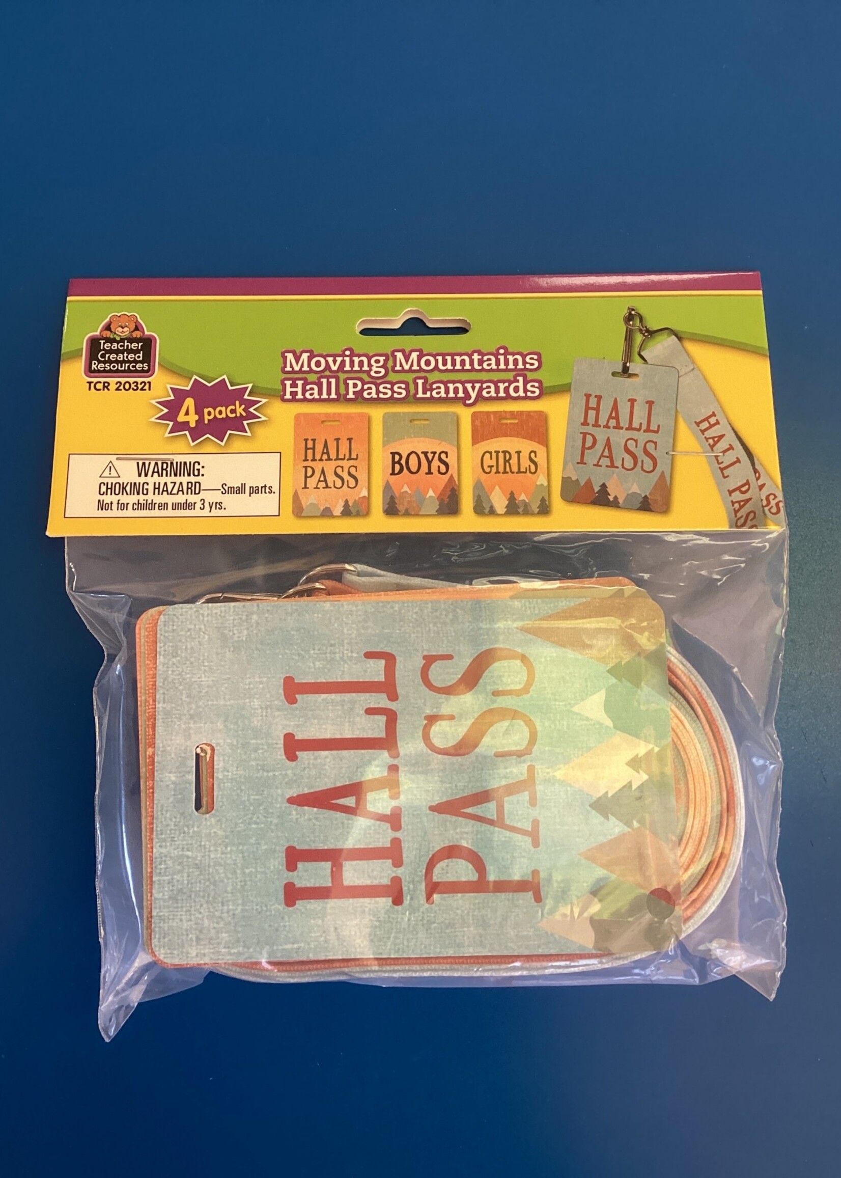 Moving Mountains Hall Pass Lanyards Set of 4