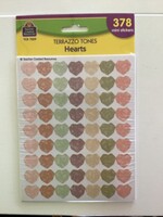 Terrazzo Tones Hearts Mini Stickers 378pc