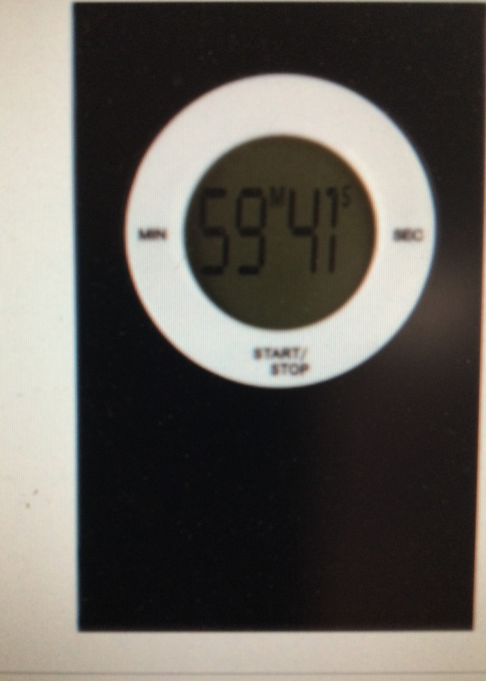 Black Digital Timer