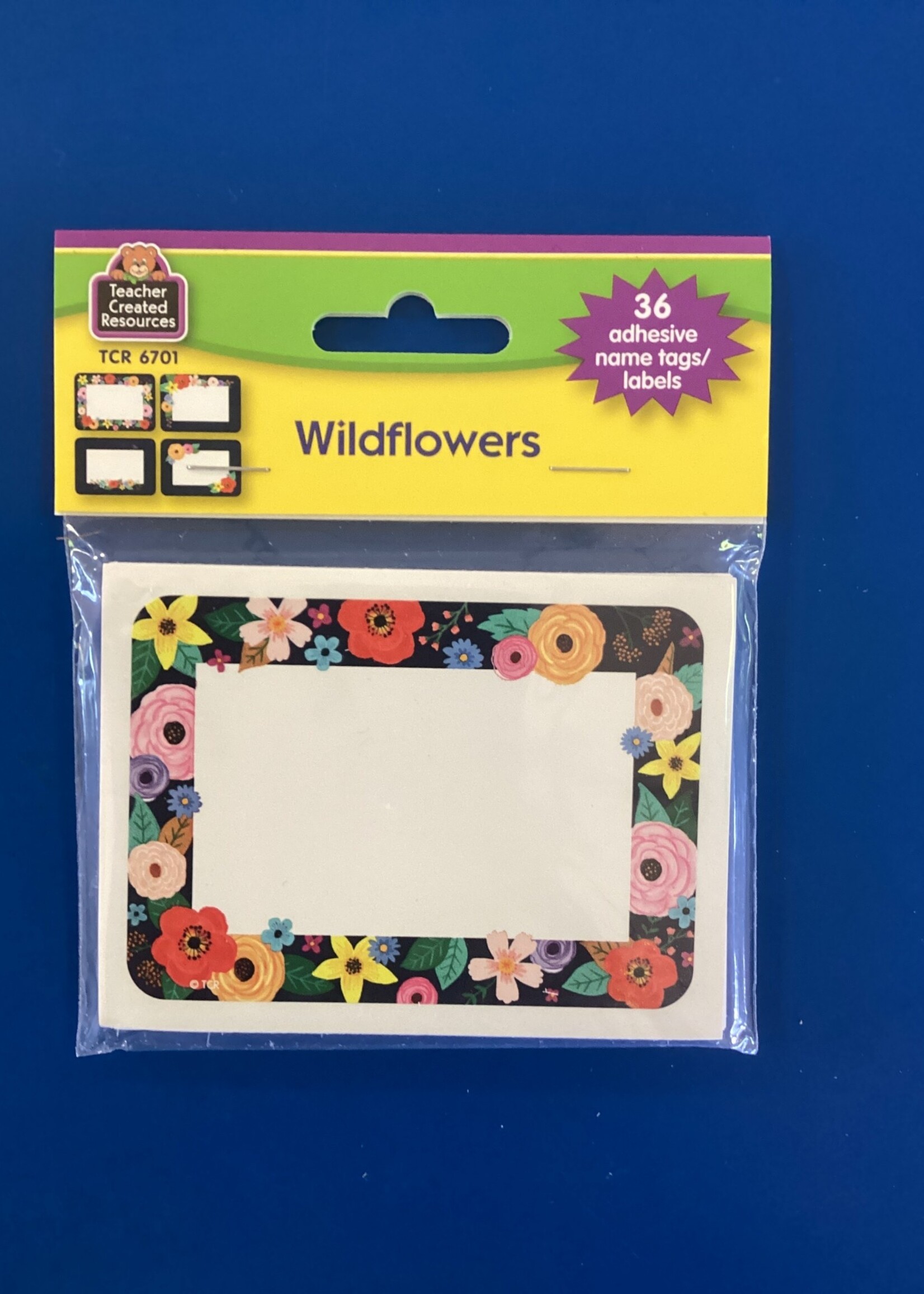 Wildflowers Name Tags/Labels 36pk