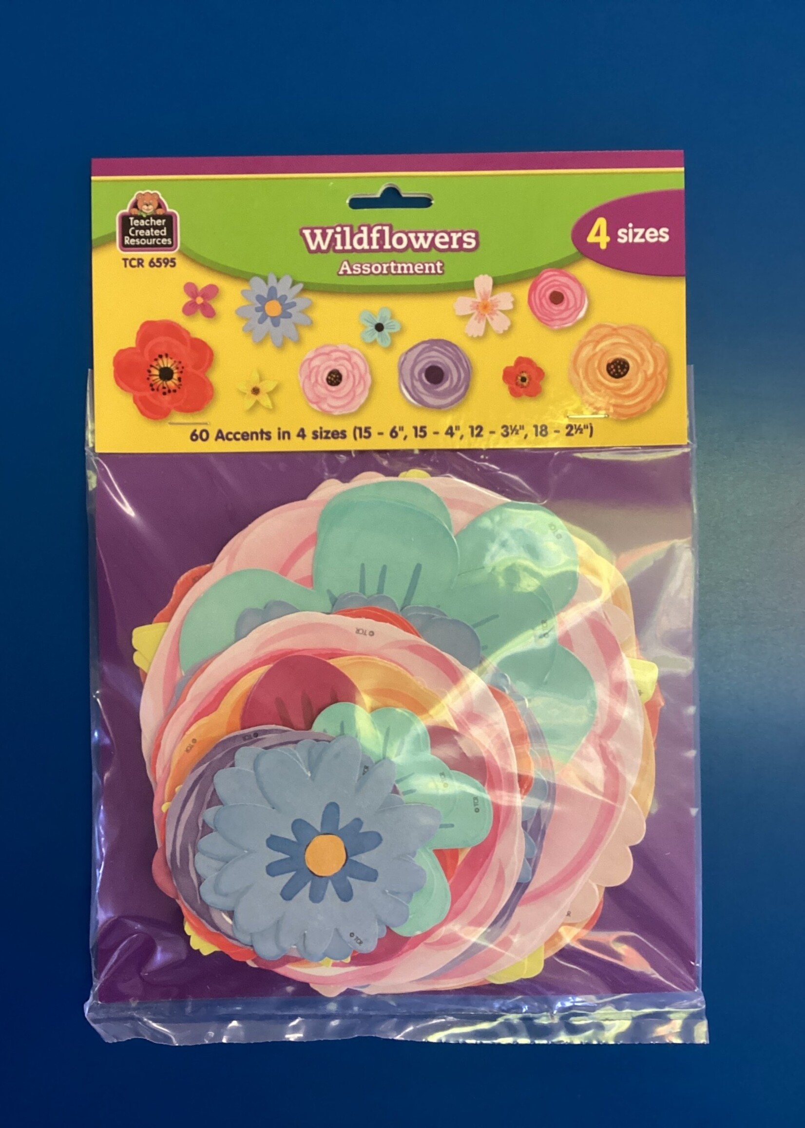 Wildflowers Cutouts Assortment 60 pc