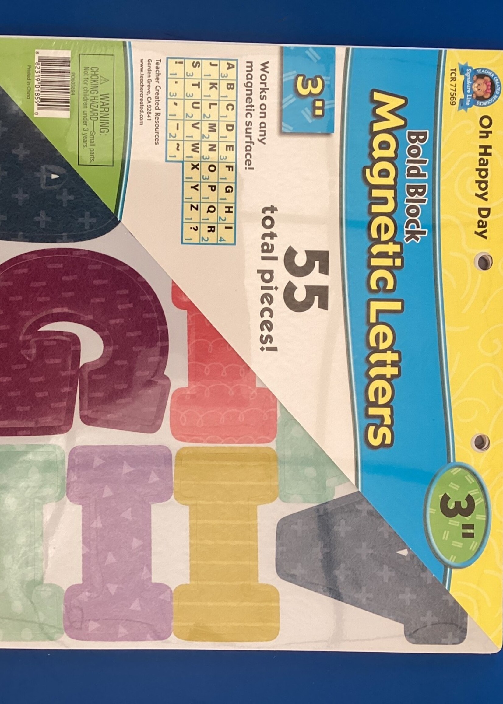 Oh Happy Day 3" Magnetic Letters 55pc