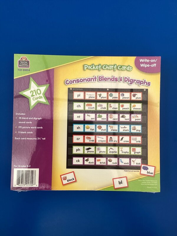 POCKET CHART INSERTS - School Spot