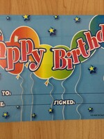 Blue Happy Birthday Awards 30pk
