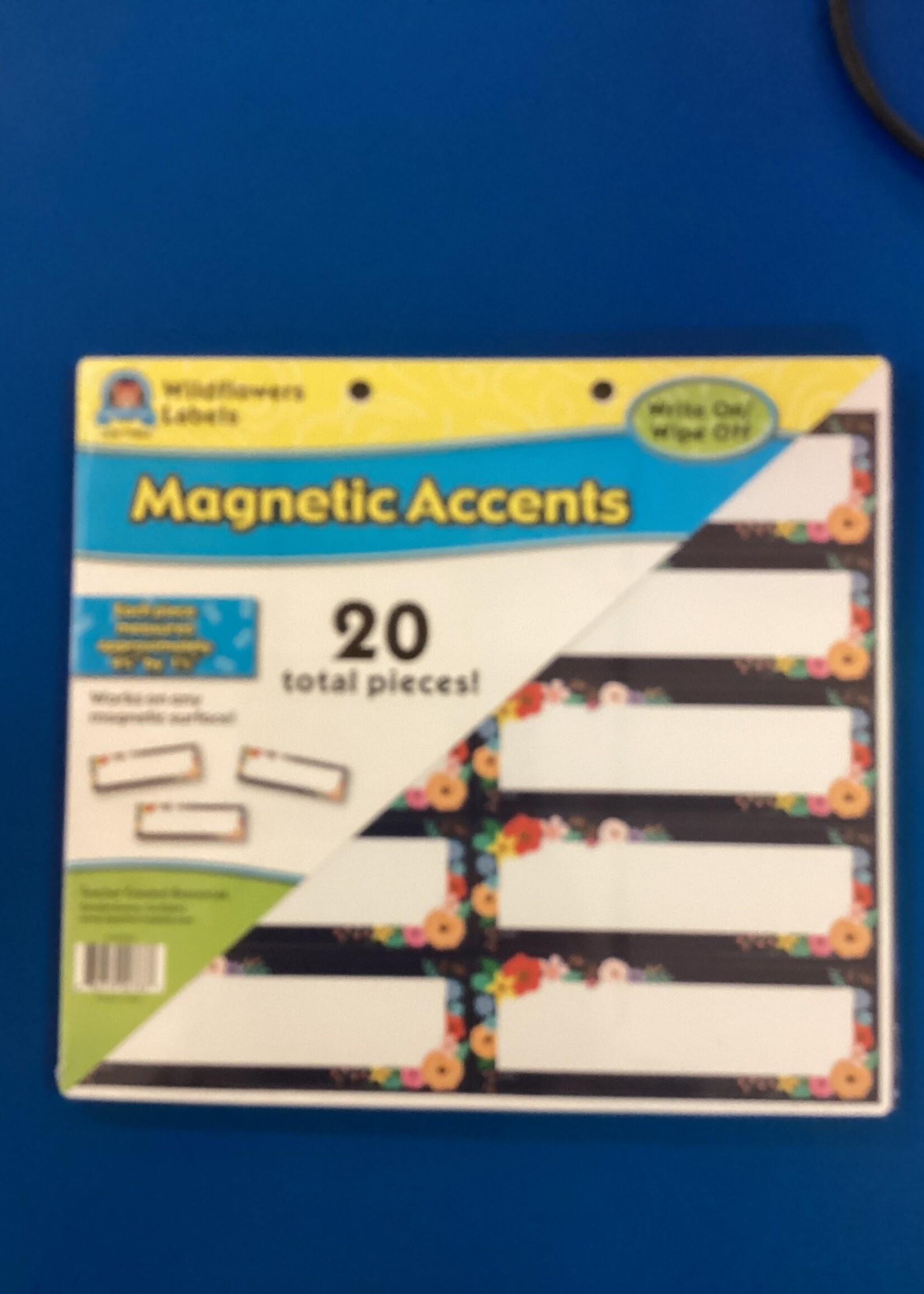 Wildflowers Labels Magnetic Accents 20pc