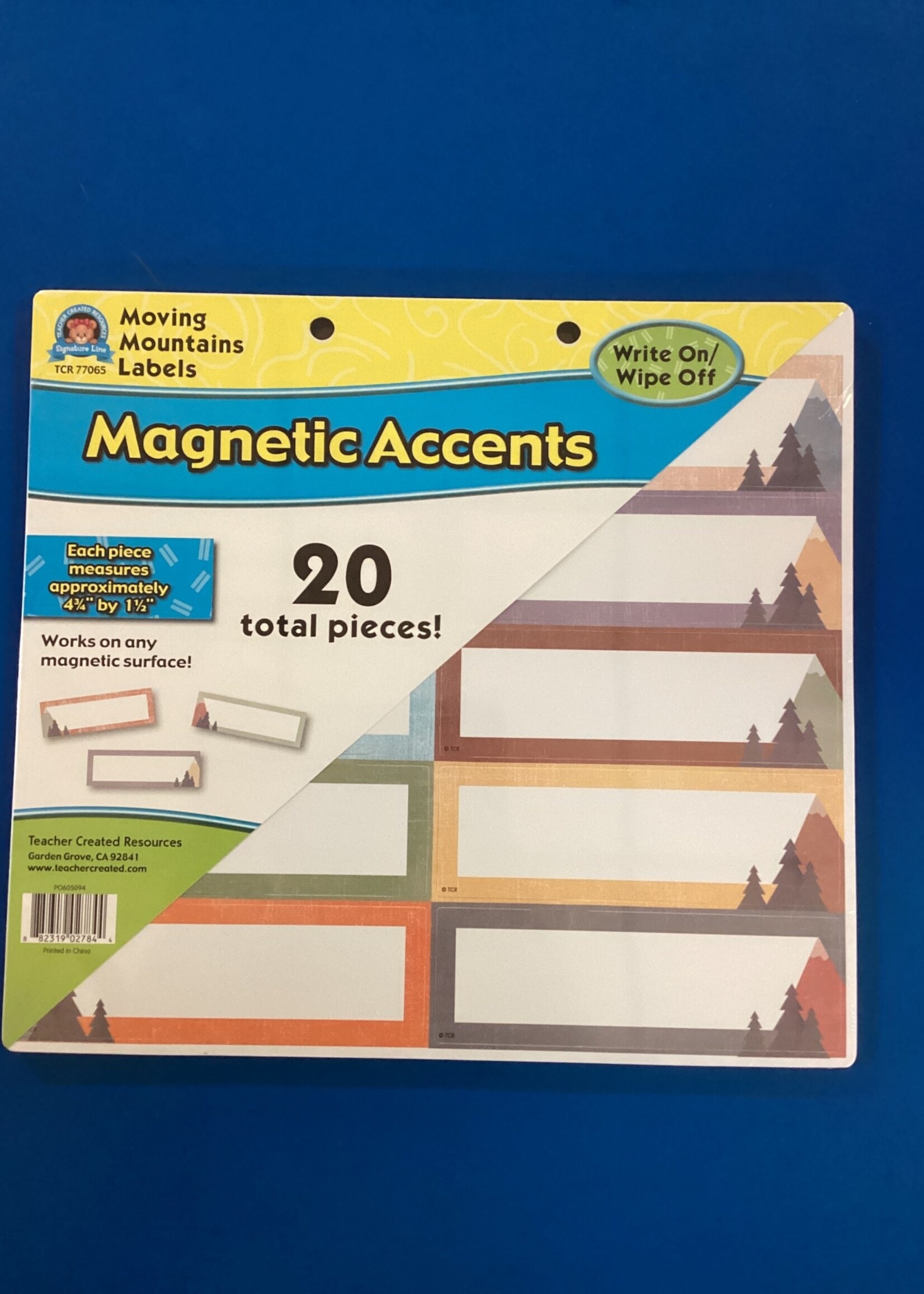 Moving Mountains Labels Magnetic Accents 20pc