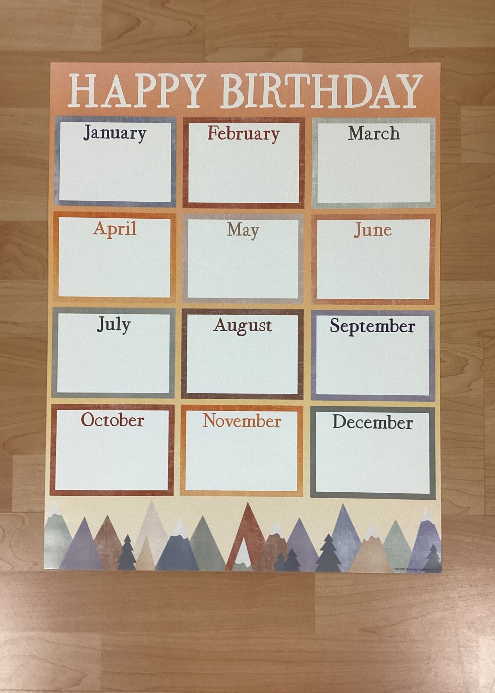Moving Mountains Happy Birthday Chart