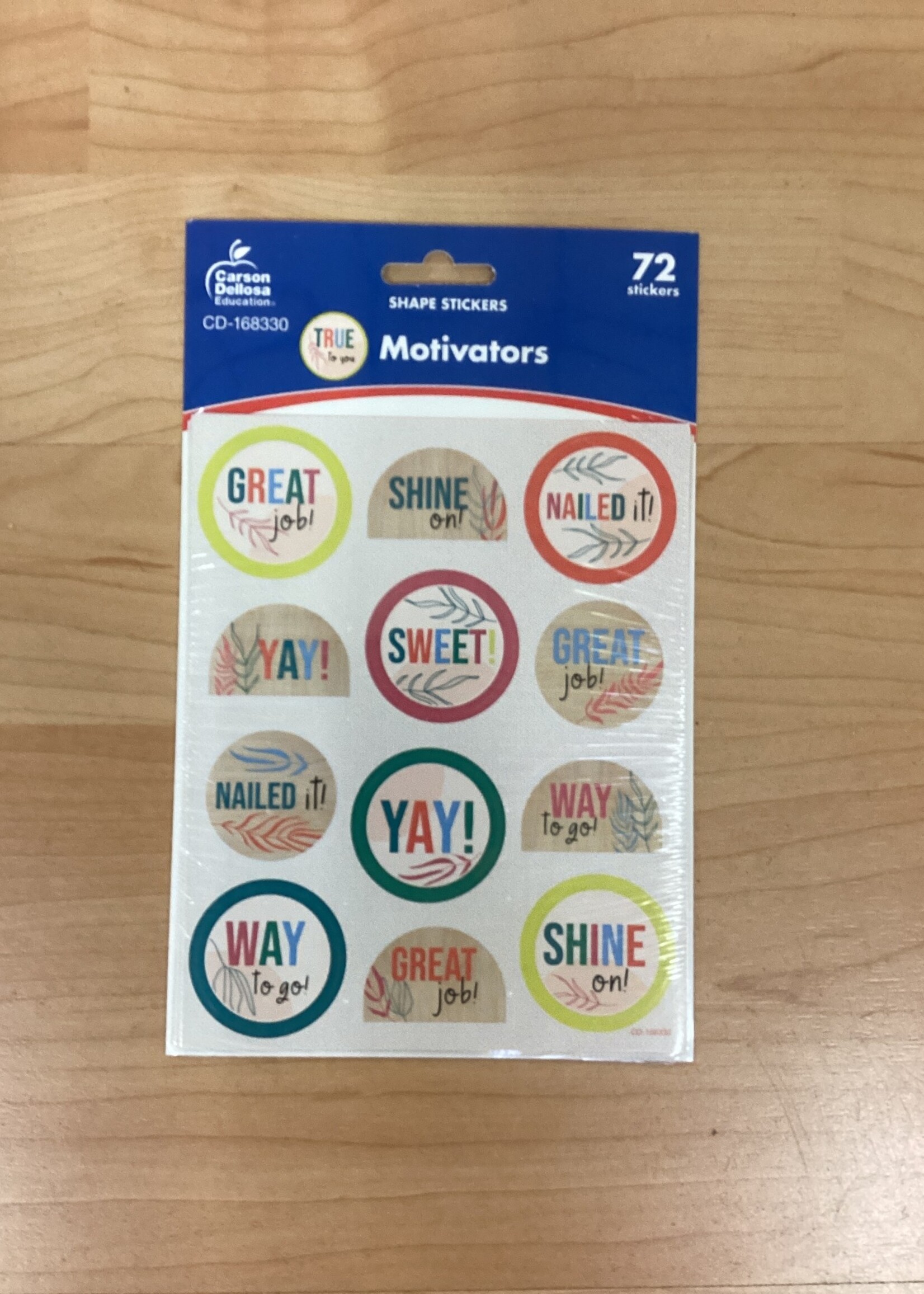 True to You Motivator Stickers 72pc