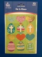 He is Risen Shape Stickers 72pc