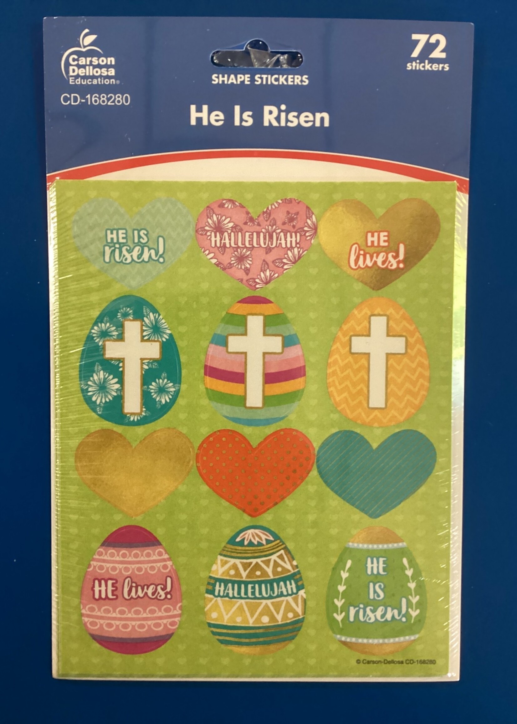 He is Risen Shape Stickers 72pc