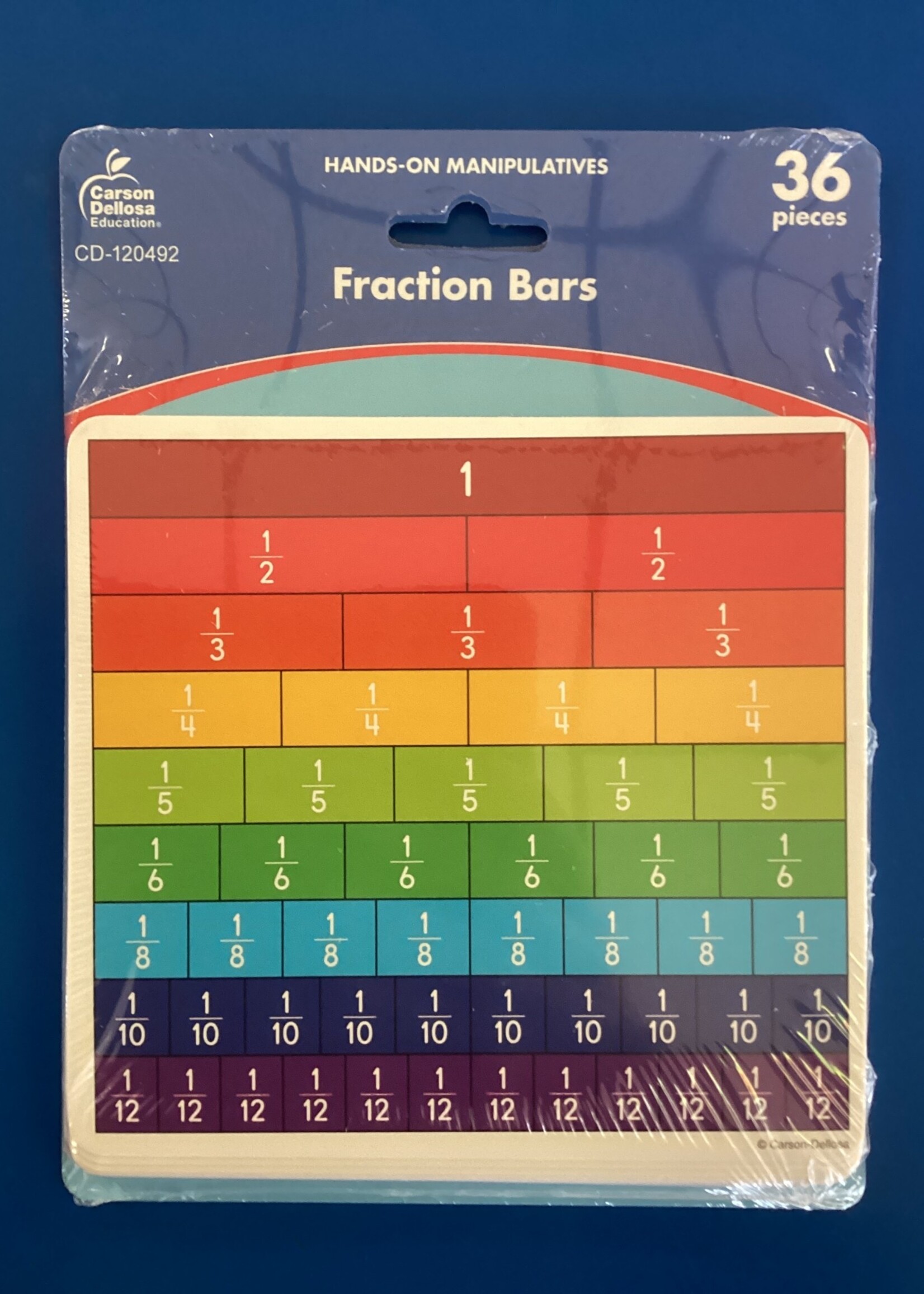 Fraction Bars Cutouts 36pc