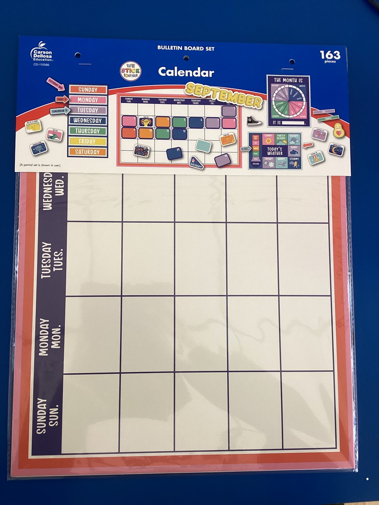 We Stick Together Calendar Bulletin Board - School Spot