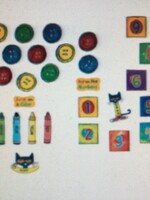 Pete the Cat Number and Colors Sensory Path