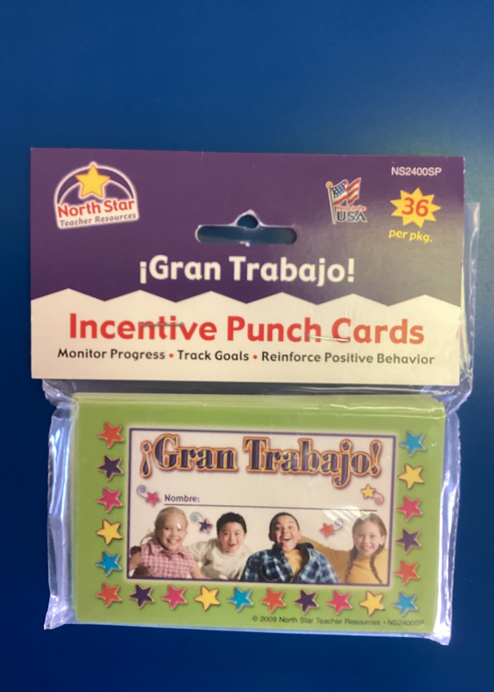 Gran Trabajo! Incentive Punch Cards 36pc