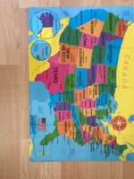 US Map Smart Poly Learning Mat