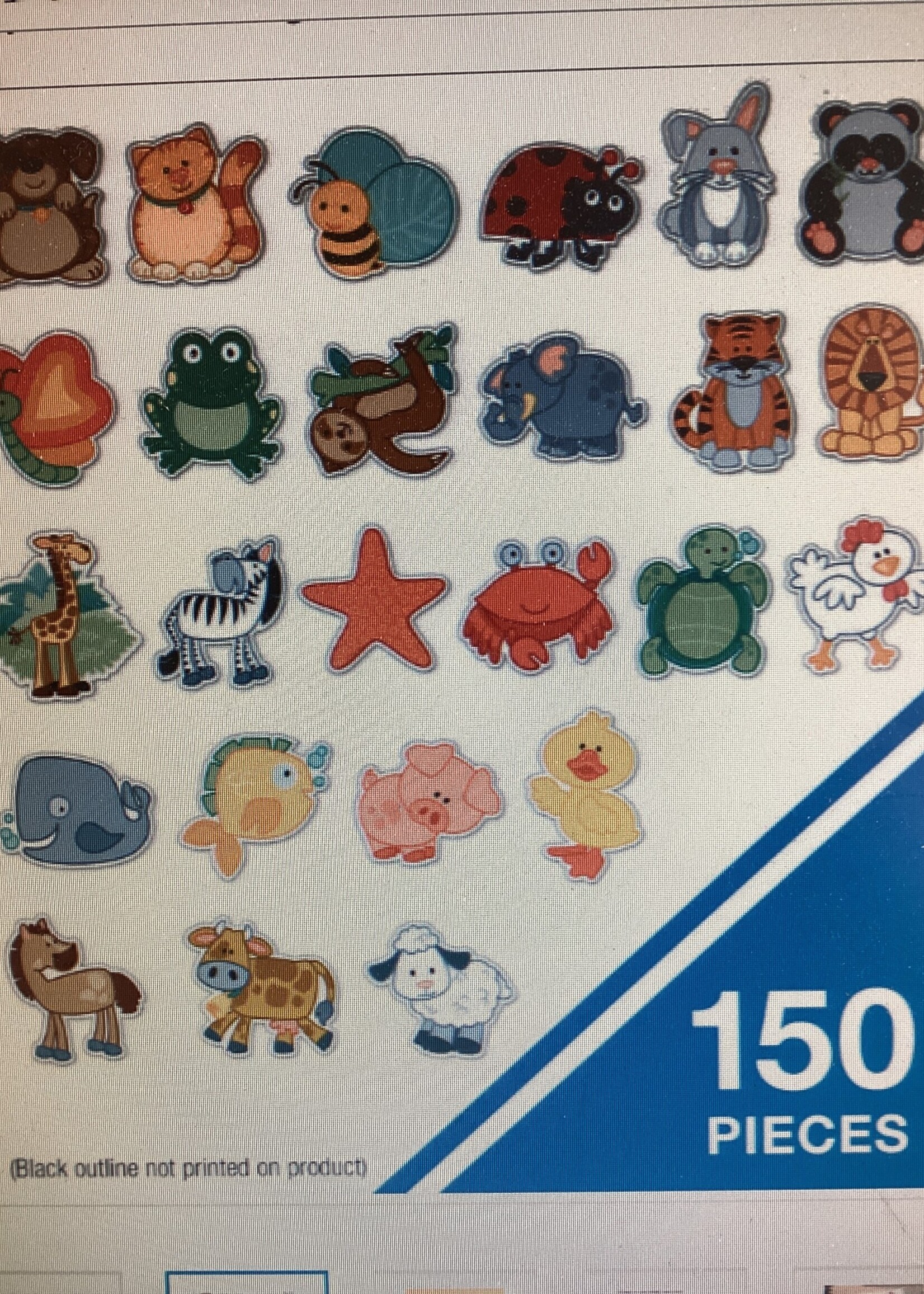 Animal Cutouts Mega Pack 150 pc