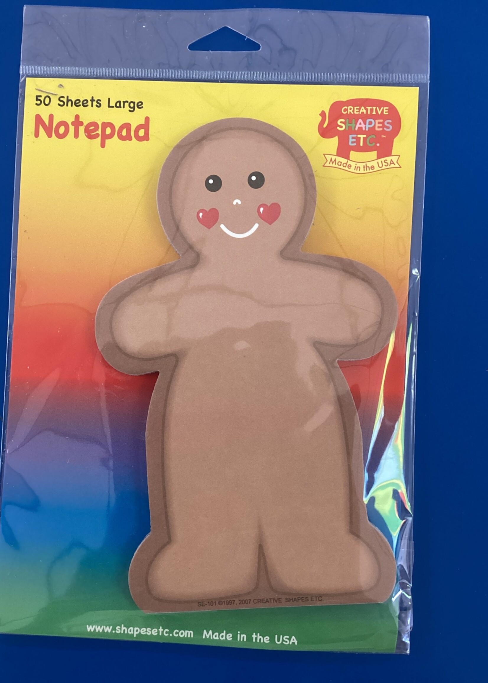 Gingerbread Man Notepad 50 sheets