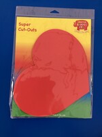 XL Heart Cutouts 15 pc