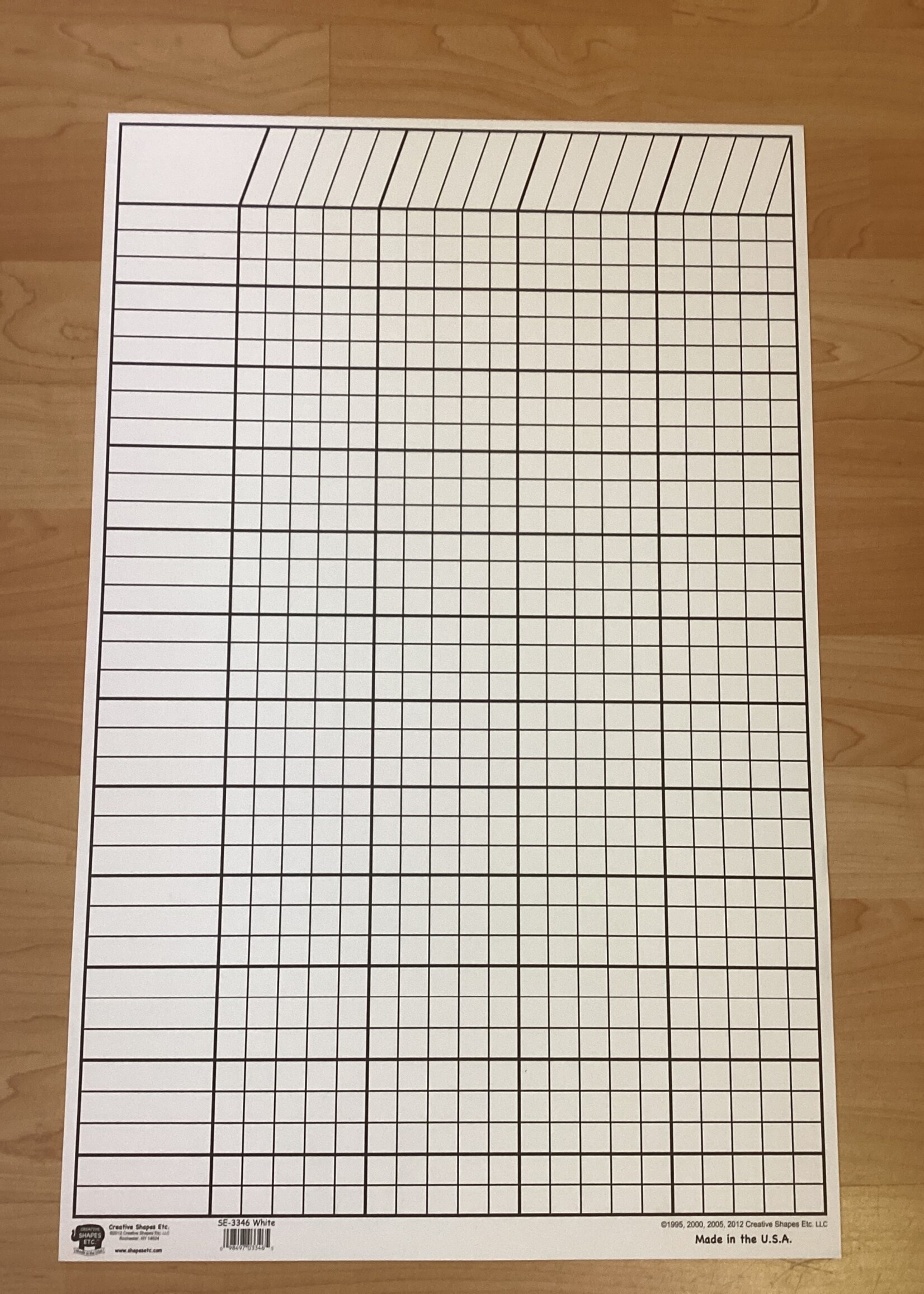 Small White Incentive Chart