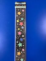 Star Bright Colorful Stars on Black EZ Border 48'