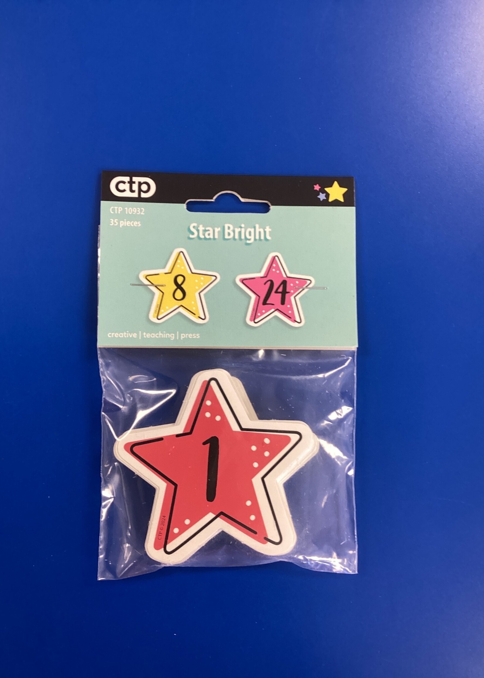 Star Bright Calendar Numbers Mini Cutouts