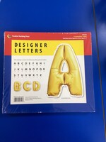 Gold Balloon Uppercase 6" Letters 106pc