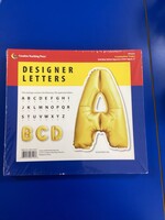 Gold Balloon Uppercase 6" Letters