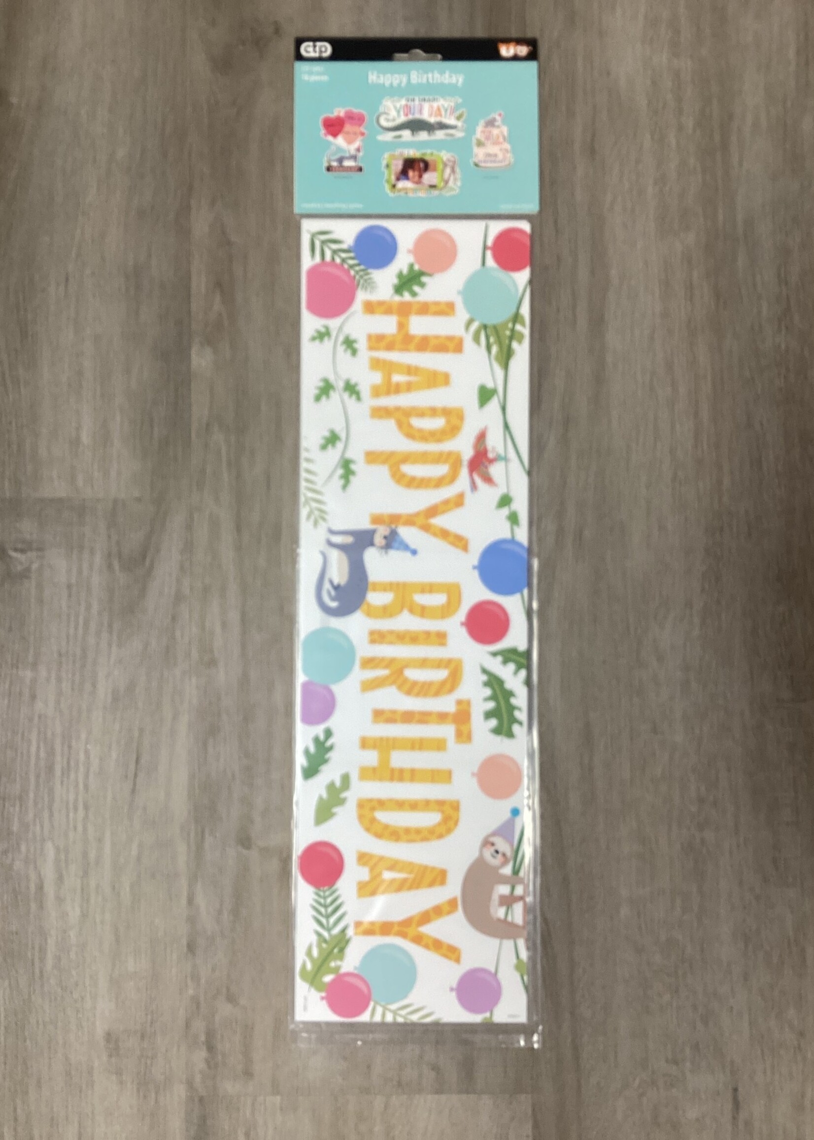 Jungle Friends Happy Birthday Mini Bulletin Board 18pc