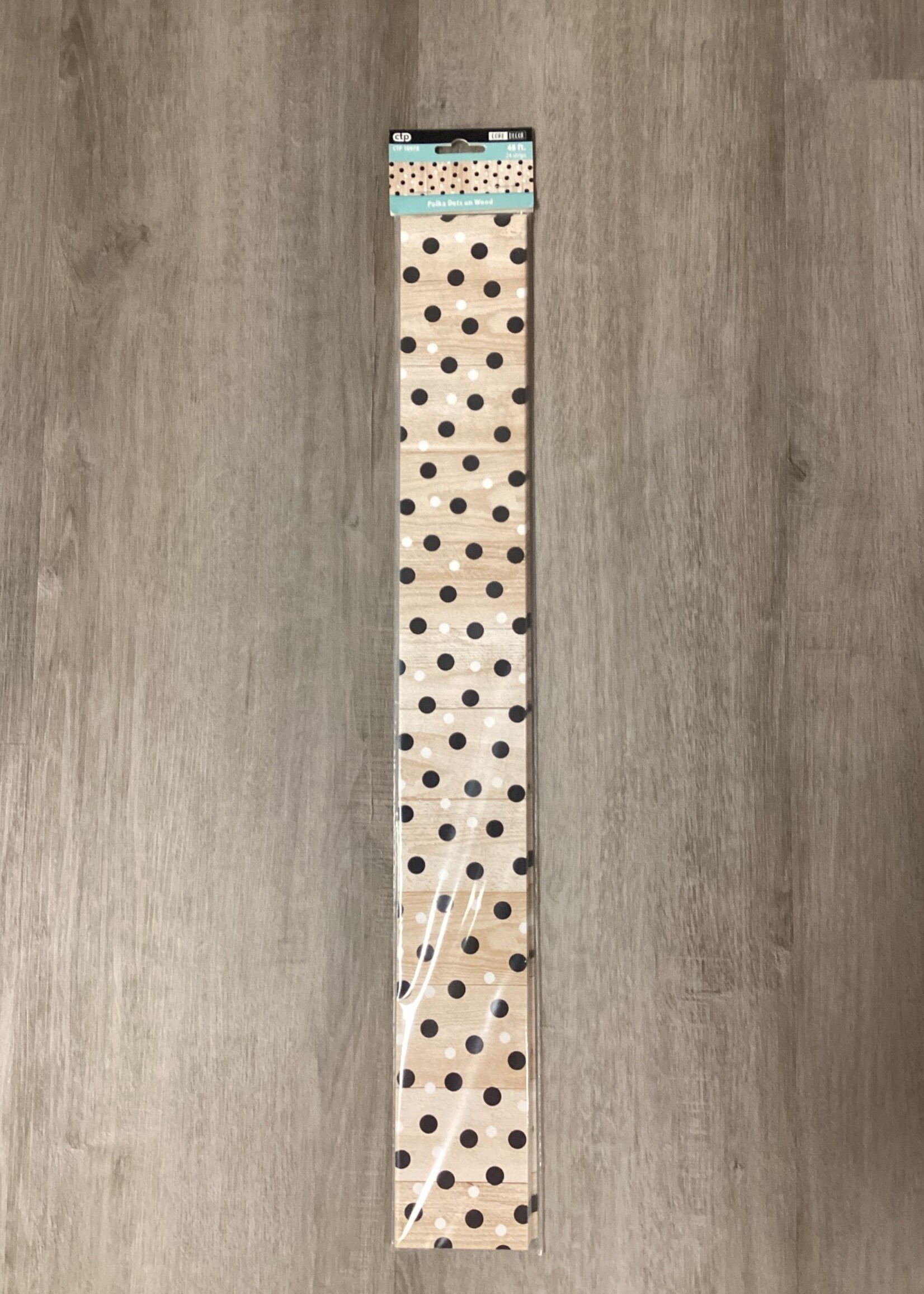 Polka Dots on Wood EZ Border 48'