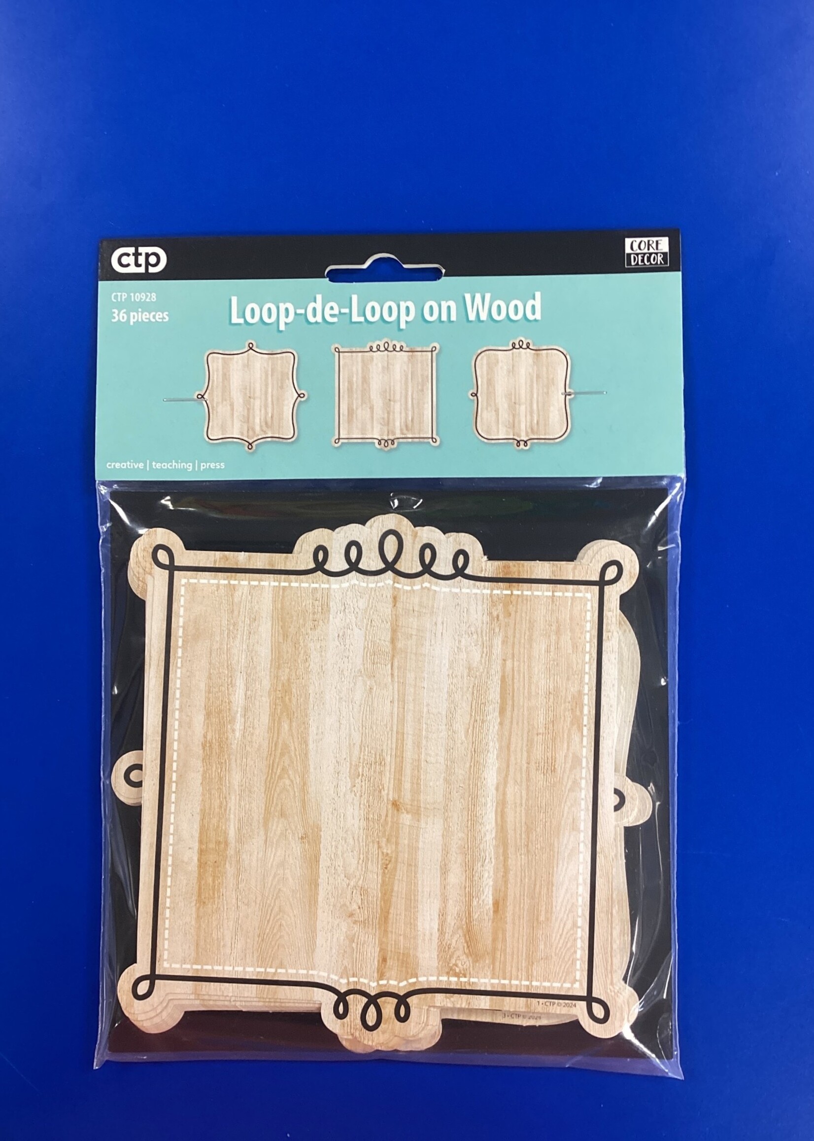 Loop-de-Loop on Wood Cutouts 36pc