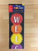 Pom-Poms Welcome Banner