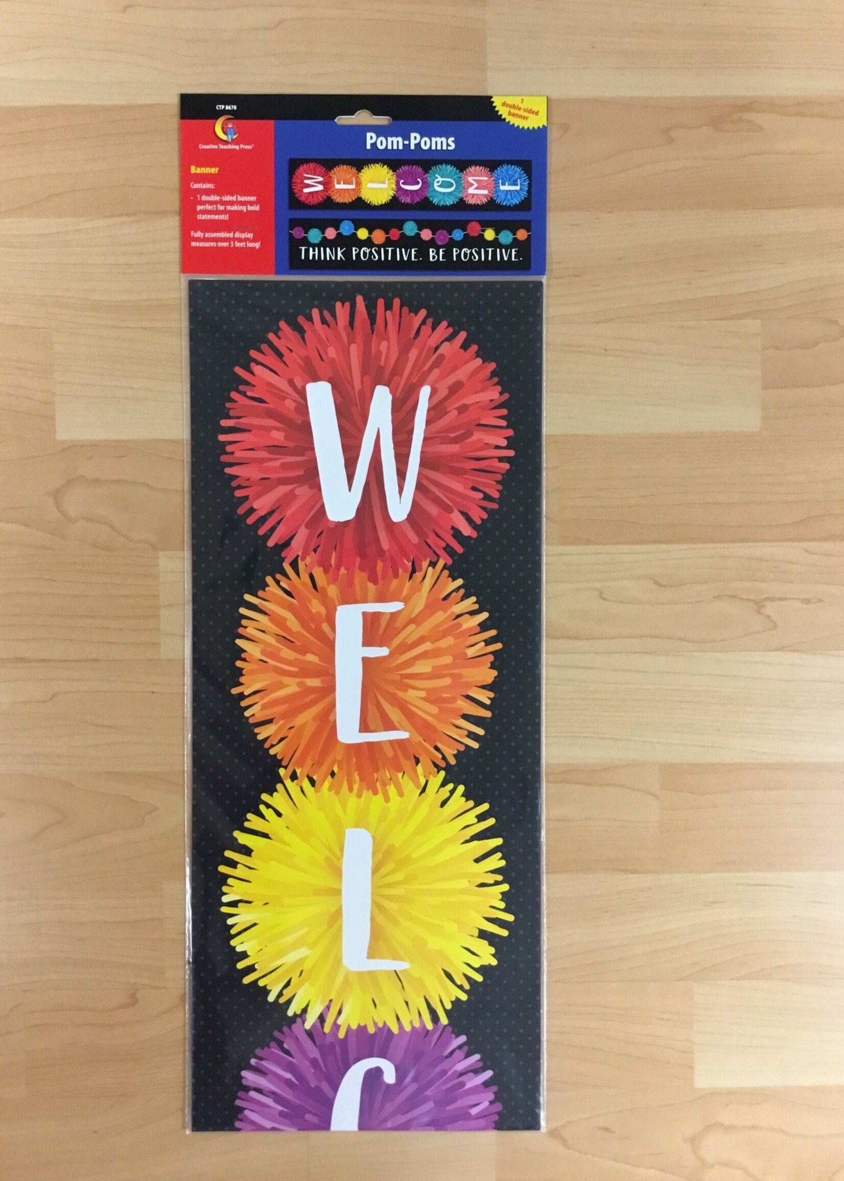 Pom-Poms Welcome Banner
