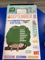 Jungle Friends Calendar Set Bulletin Board