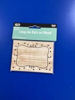 Loop-de-Dots on Wood Nametags/Labels 36pc