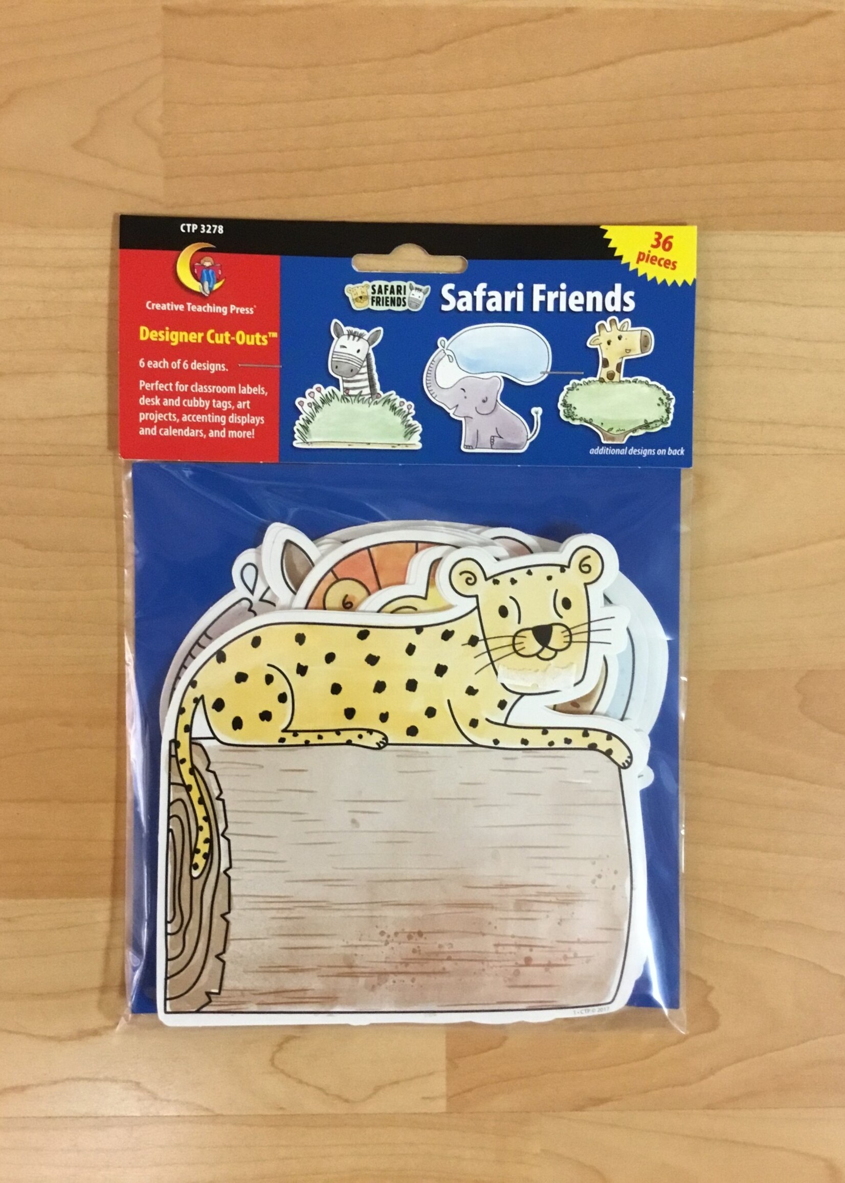 Safari Friends Cutouts 36pc