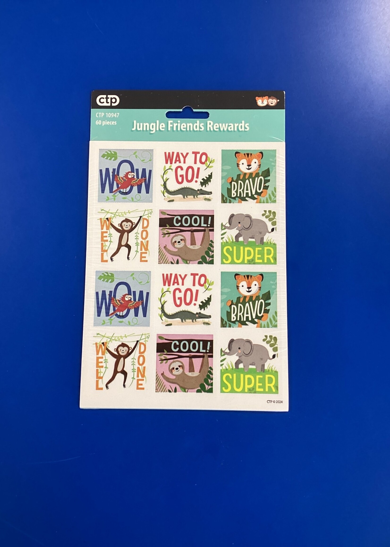 Jungle Friends Rewards Stickers 60 pc