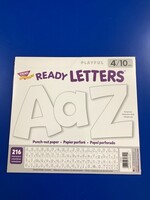 White 4" Playful Letters 216pc